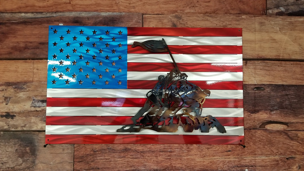 Iwo Jima American Flag-advanced-metal-art.myshopify.com