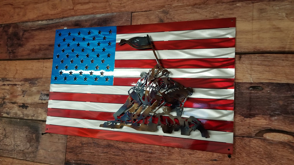 Iwo Jima American Flag-advanced-metal-art.myshopify.com