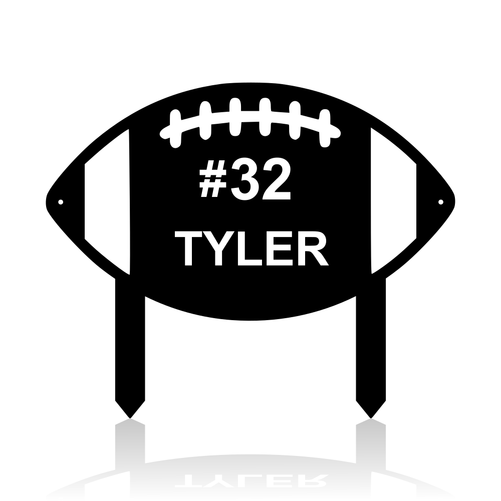 Football - Optional Yard Stake-advanced-metal-art.myshopify.com