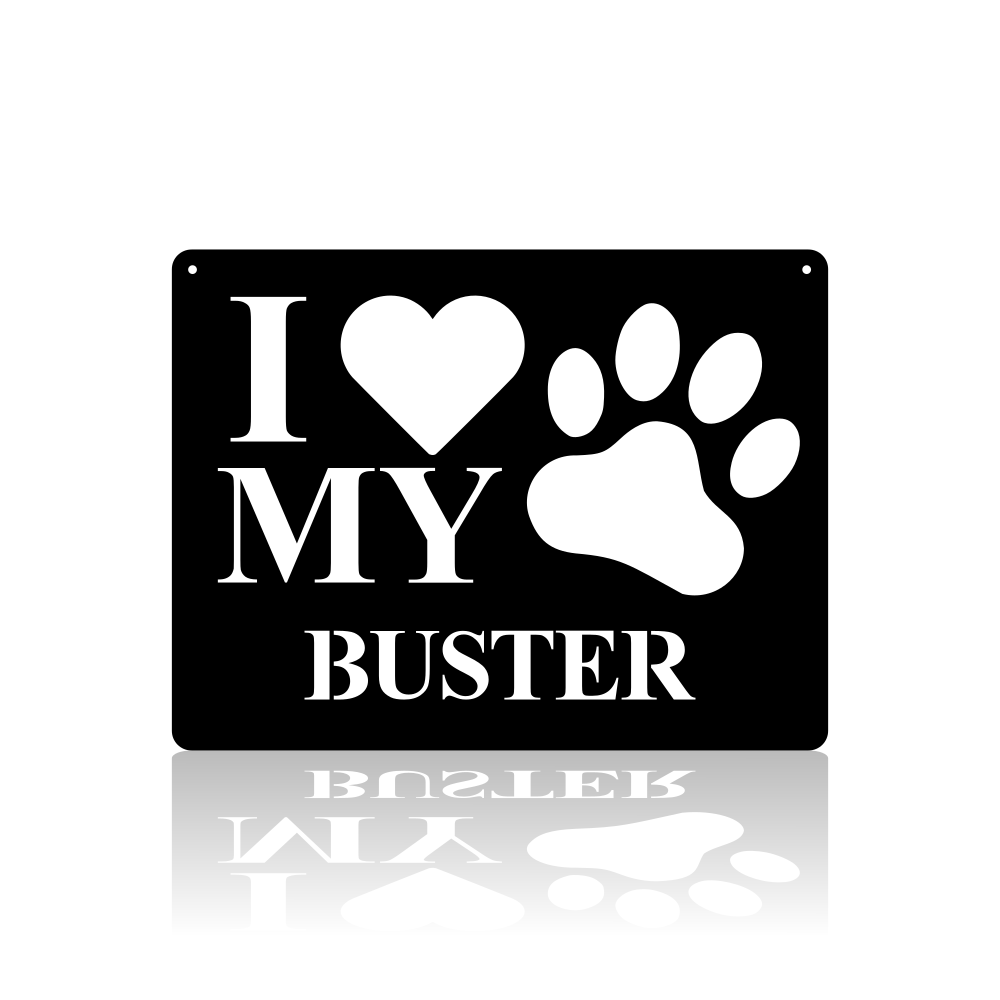 I Love My Pet-advanced-metal-art.myshopify.com