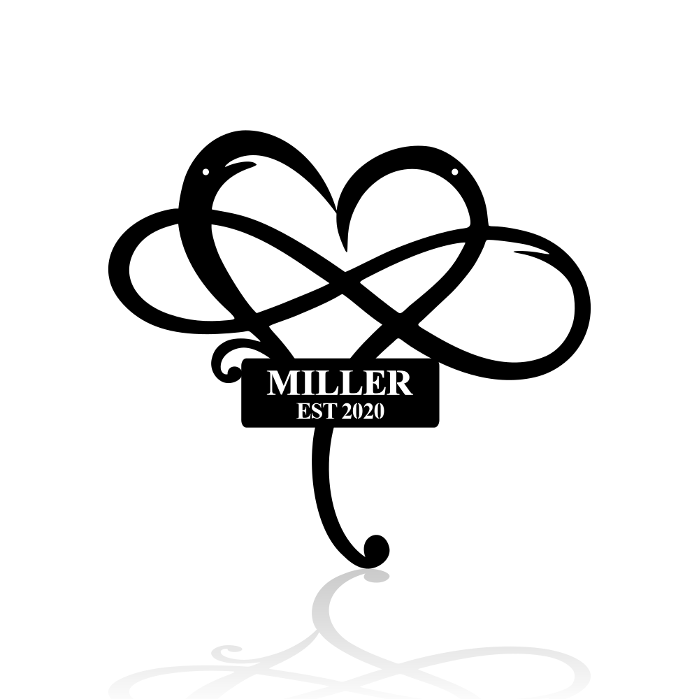 Infinity Heart Intertwined-advanced-metal-art.myshopify.com