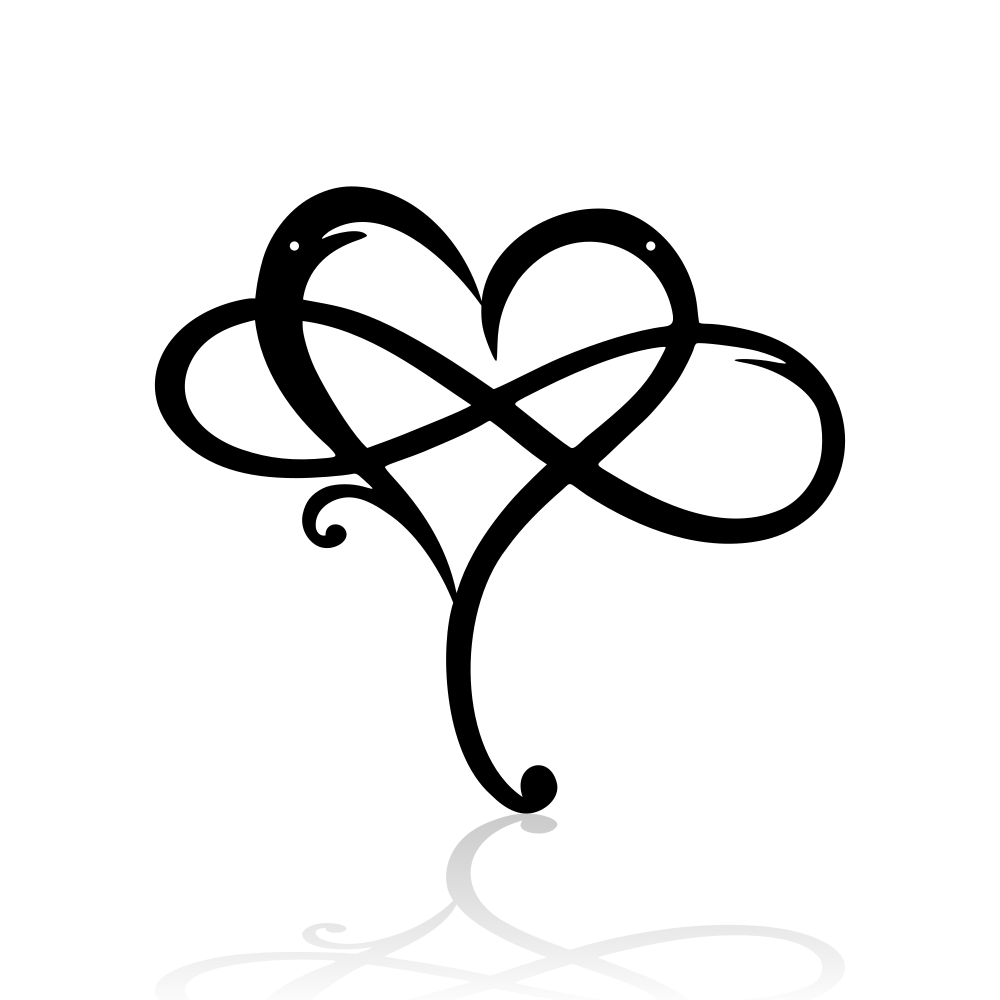 Infinity Heart Intertwined-advanced-metal-art.myshopify.com