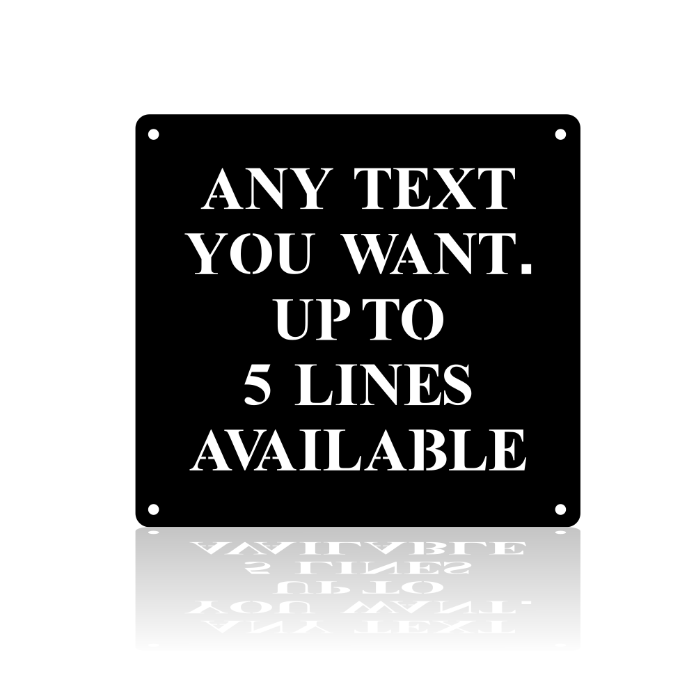 Square Custom Plaque With Text-advanced-metal-art.myshopify.com