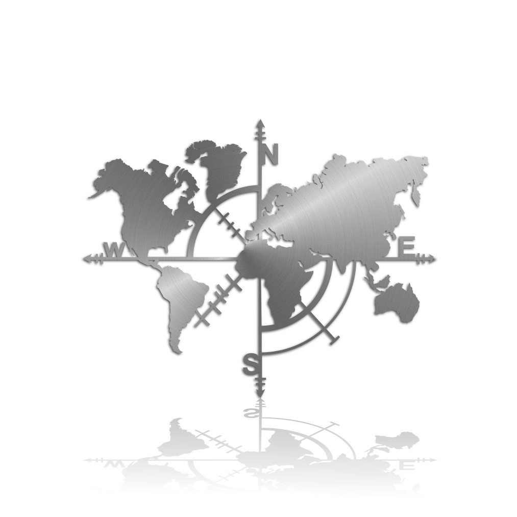 World Map Compass-advanced-metal-art.myshopify.com