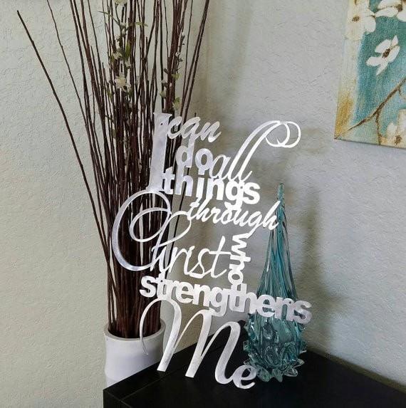 I Can Do All Things Through Christ Proverb-advanced-metal-art.myshopify.com