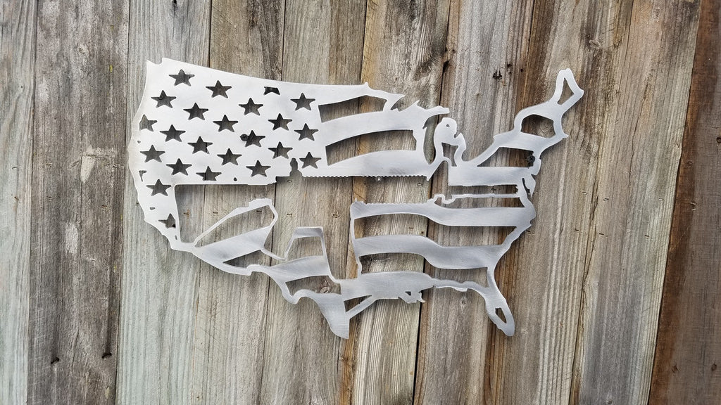 USA Map/Flag With AR15 Cut Out-advanced-metal-art.myshopify.com