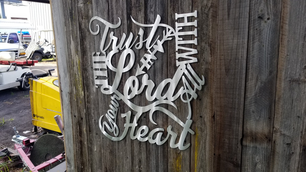 Trust In The Lord With All Your Heart Proverbs 3:5-advanced-metal-art.myshopify.com