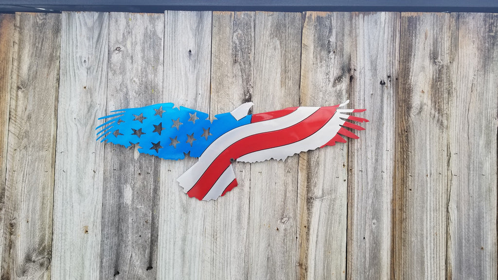 Eagle Silhouette Flag-advanced-metal-art.myshopify.com