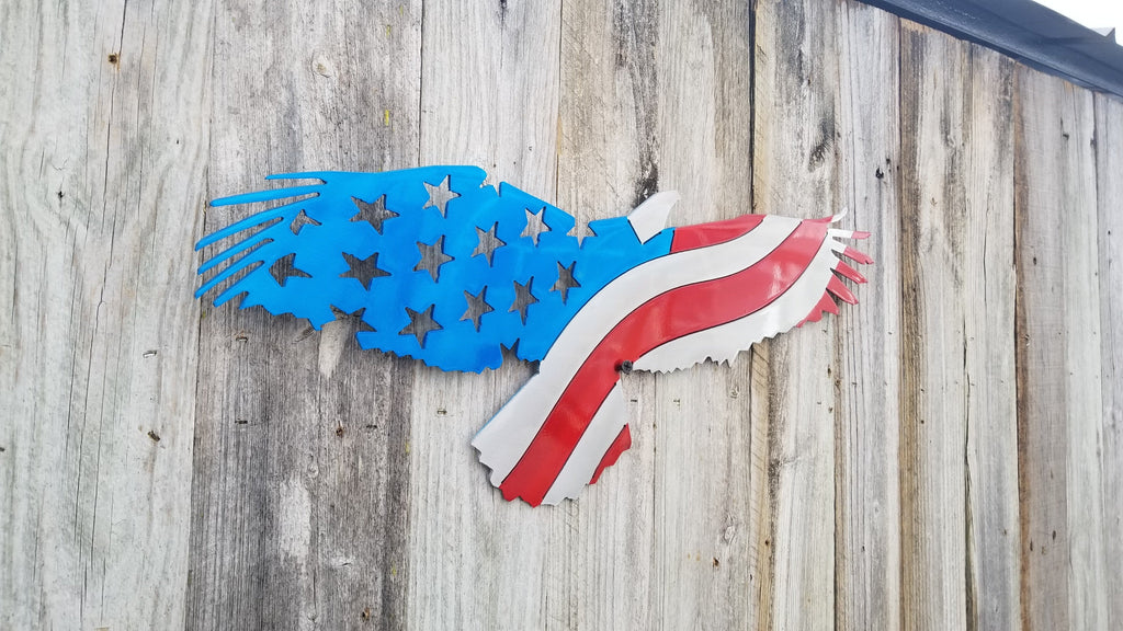 Eagle Silhouette Flag-advanced-metal-art.myshopify.com