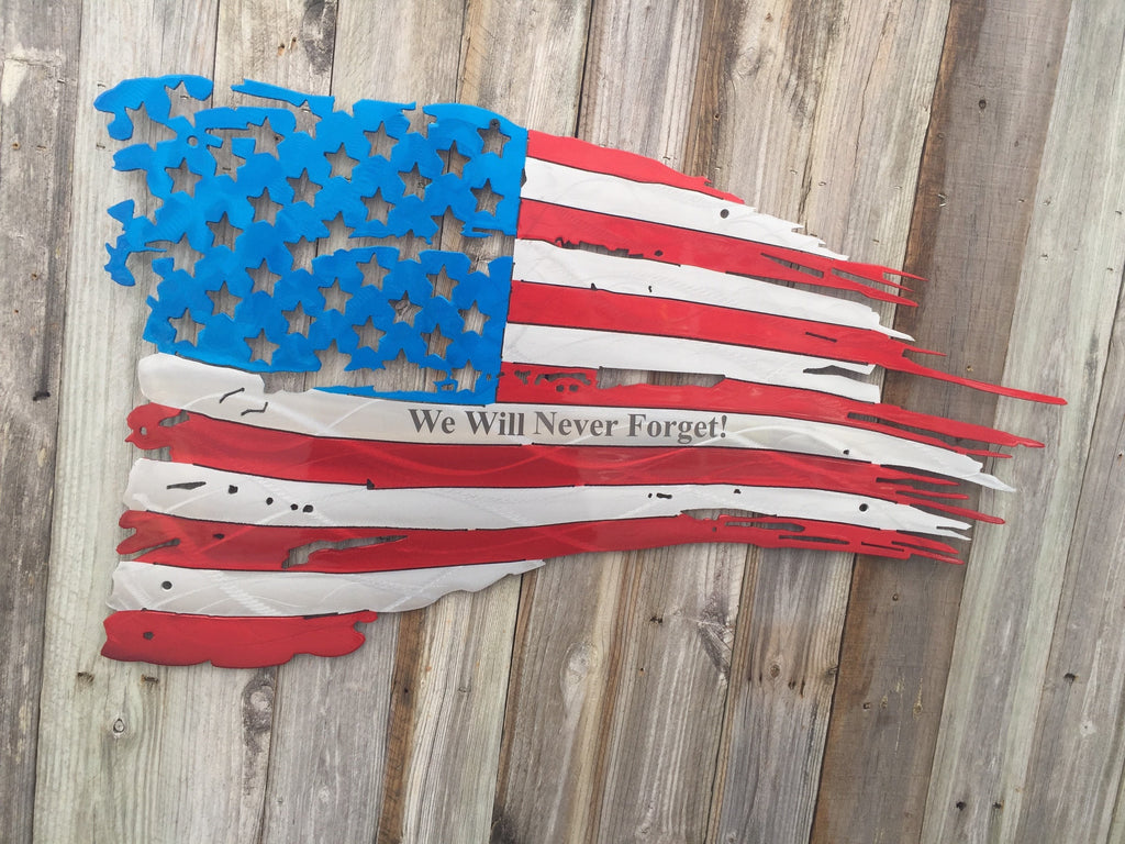 Tattered & Torn American Flag-advanced-metal-art.myshopify.com