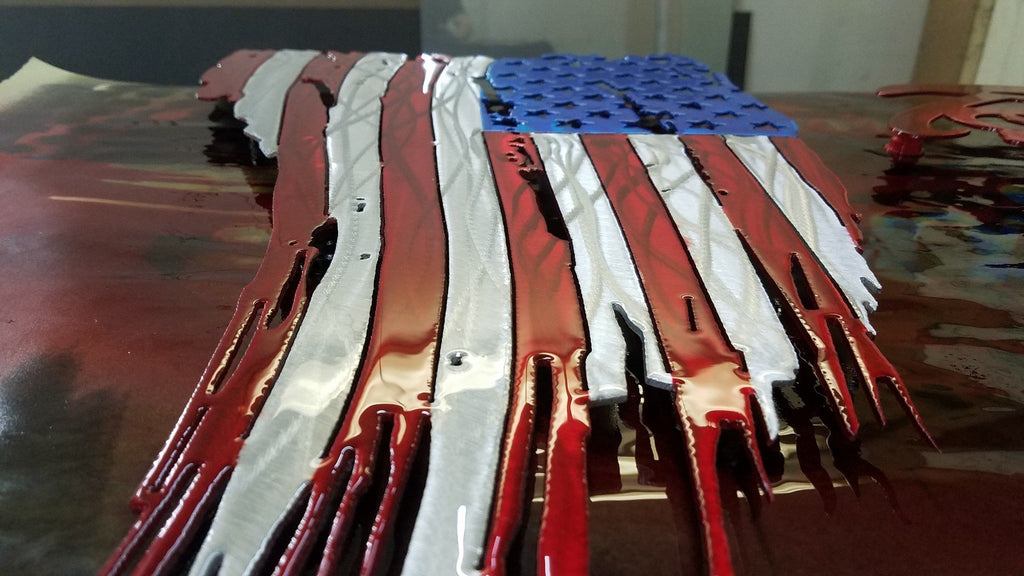 Tattered & Torn American Flag-advanced-metal-art.myshopify.com