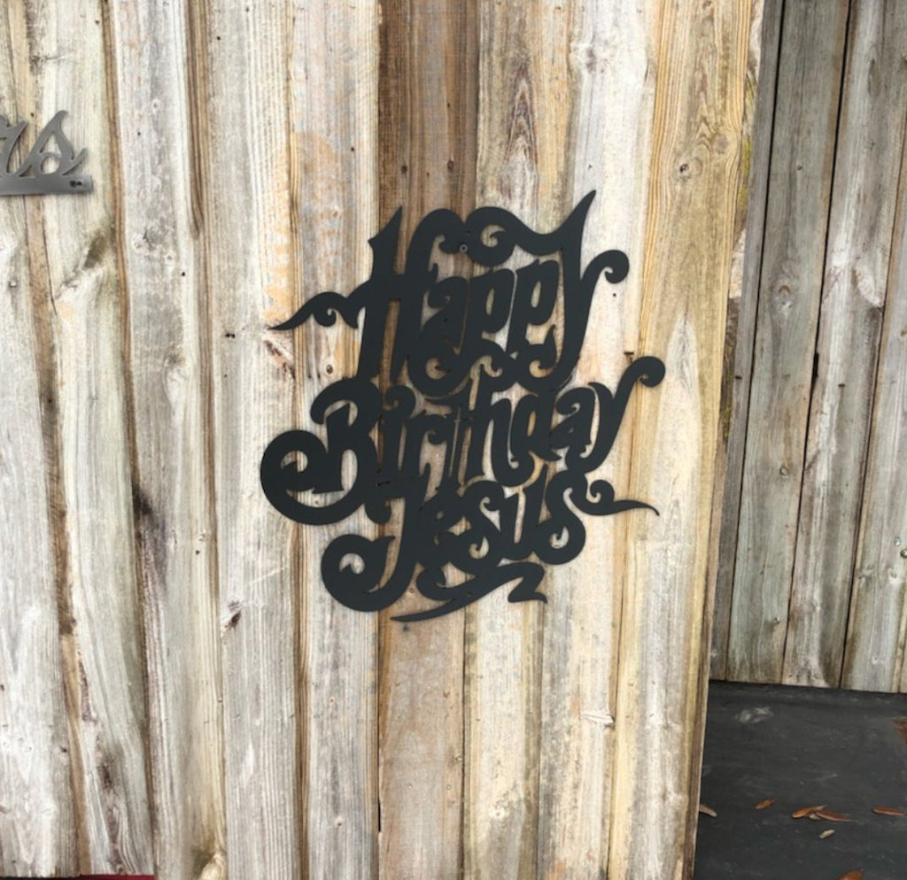 Happy Birthday Jesus-advanced-metal-art.myshopify.com
