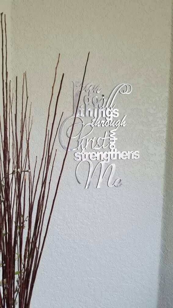 I Can Do All Things Through Christ Proverb-advanced-metal-art.myshopify.com