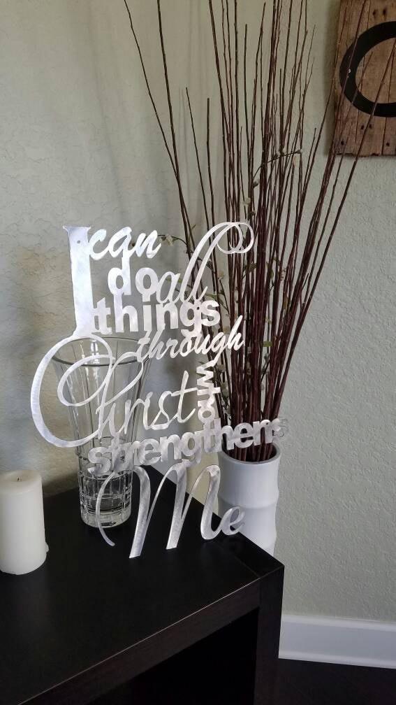 I Can Do All Things Through Christ Proverb-advanced-metal-art.myshopify.com