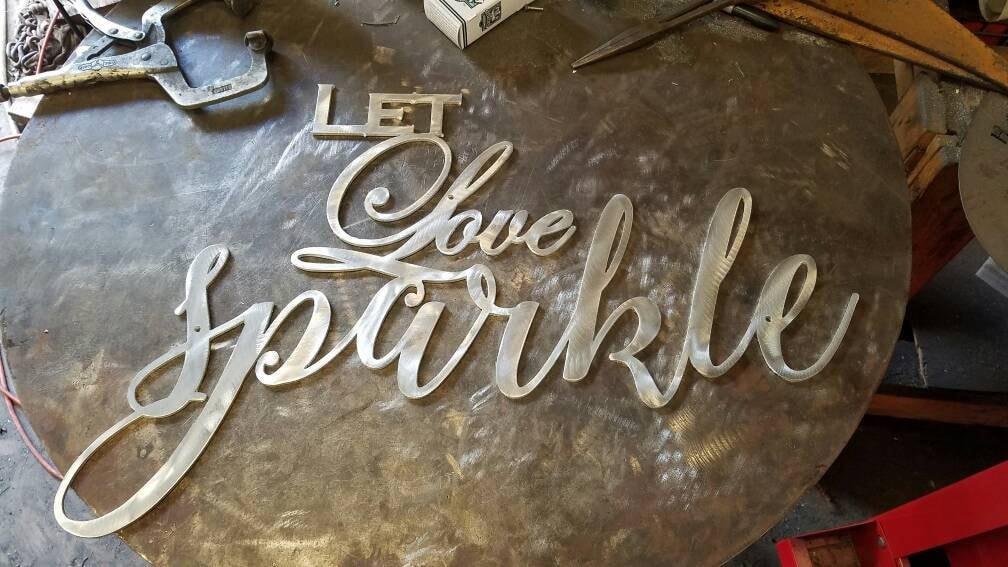 Let Love Sparkle-advanced-metal-art.myshopify.com