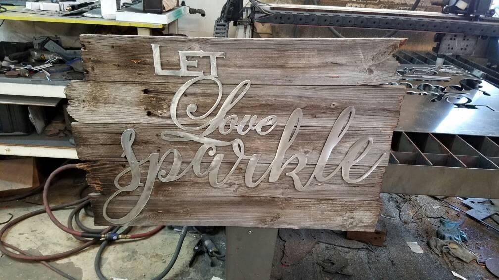 Let Love Sparkle-advanced-metal-art.myshopify.com