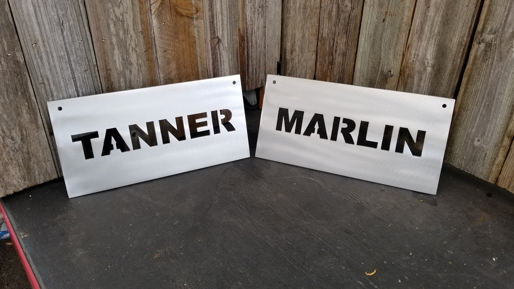 Metal Plate With Name-advanced-metal-art.myshopify.com