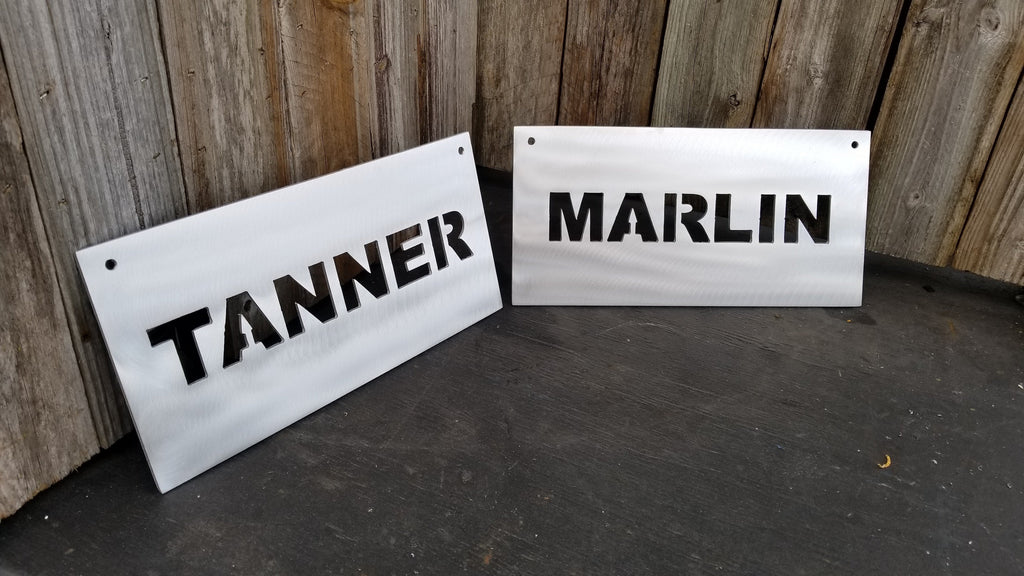 Metal Plate With Name-advanced-metal-art.myshopify.com