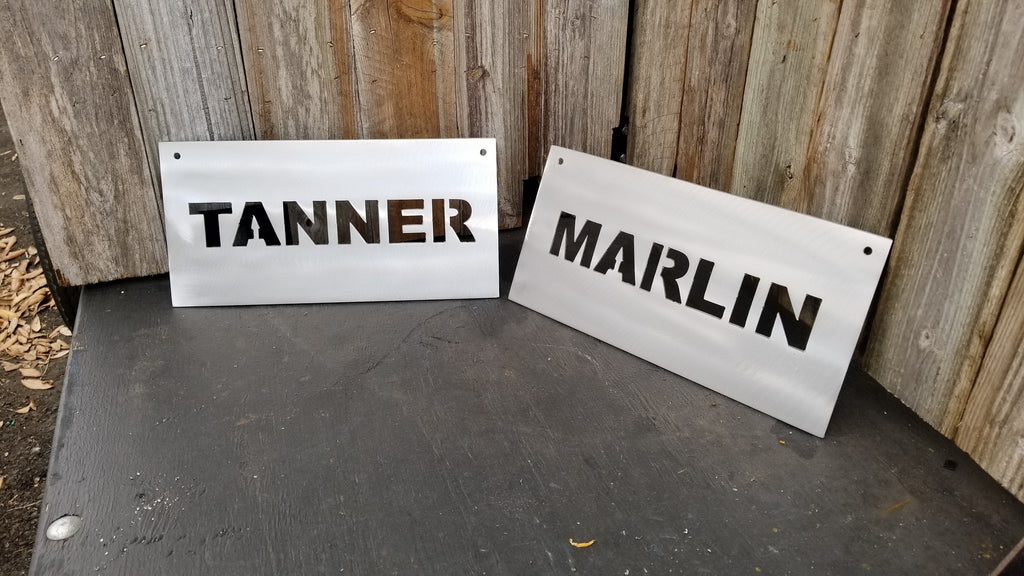 Metal Plate With Name-advanced-metal-art.myshopify.com