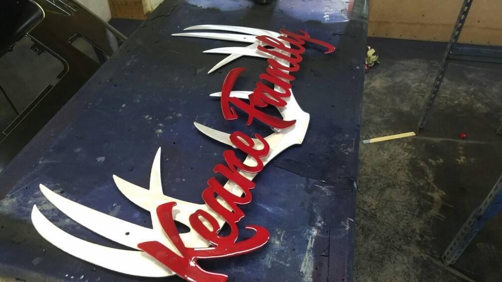 Antlers With Second Layer Name-advanced-metal-art.myshopify.com