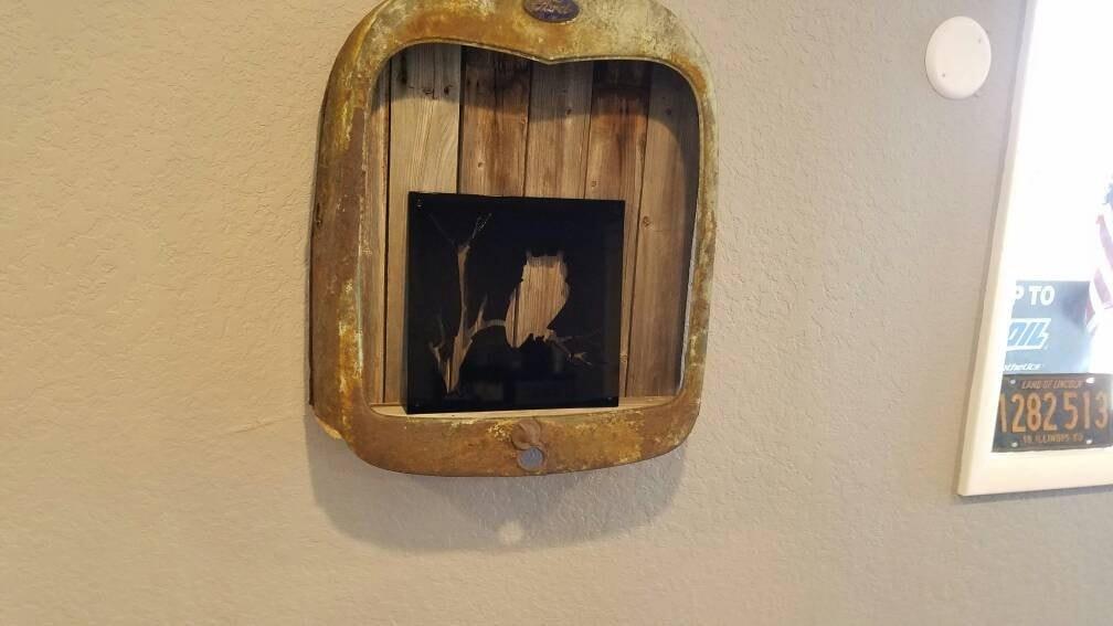 Owl Silhouette On A Branch-advanced-metal-art.myshopify.com