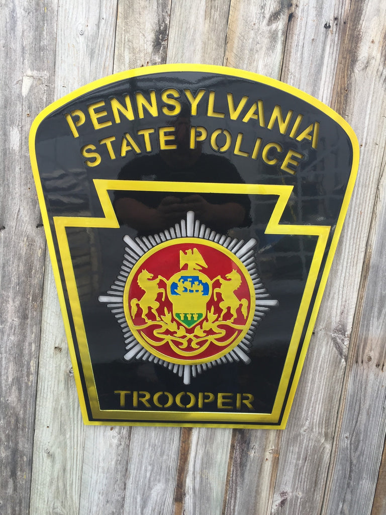 Pennsylvania State Trooper Police Badge-advanced-metal-art.myshopify.com