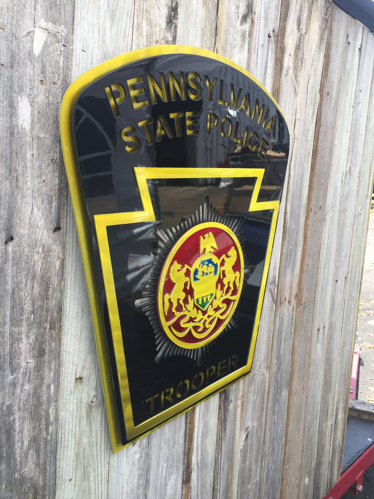 Pennsylvania State Trooper Police Badge-advanced-metal-art.myshopify.com