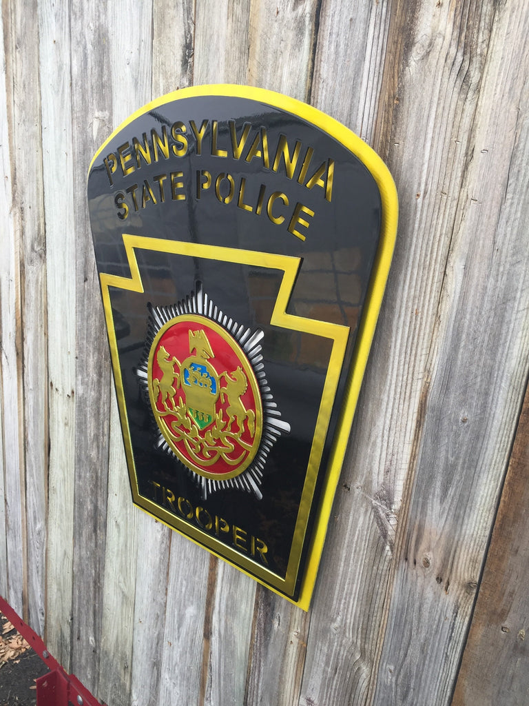 Pennsylvania State Trooper Police Badge-advanced-metal-art.myshopify.com