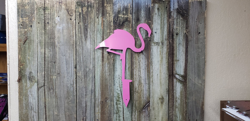 Pink Flamingo Lawn Ornament-advanced-metal-art.myshopify.com