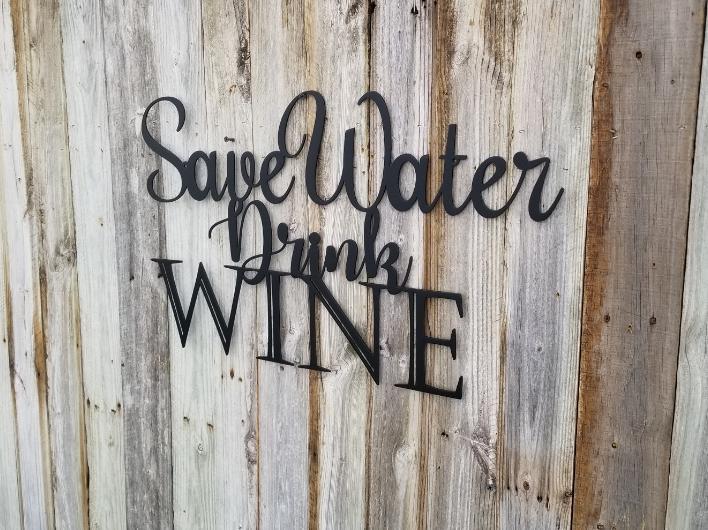 Save Water Drink Wine-advanced-metal-art.myshopify.com