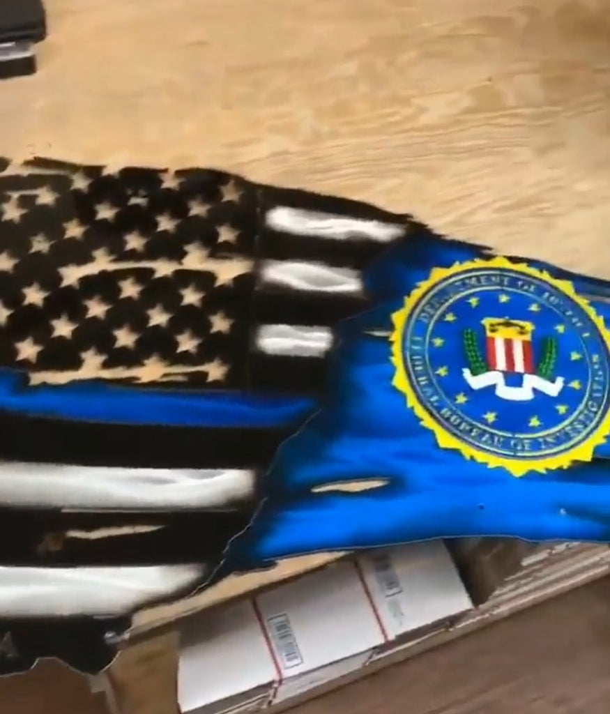 Split Tattered & Torn Burnt American / Military Flag-advanced-metal-art.myshopify.com