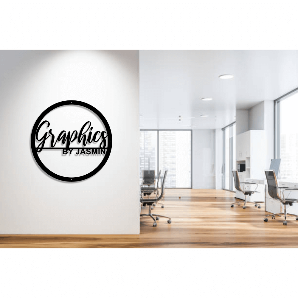 Round Double Name Sign-advanced-metal-art.myshopify.com