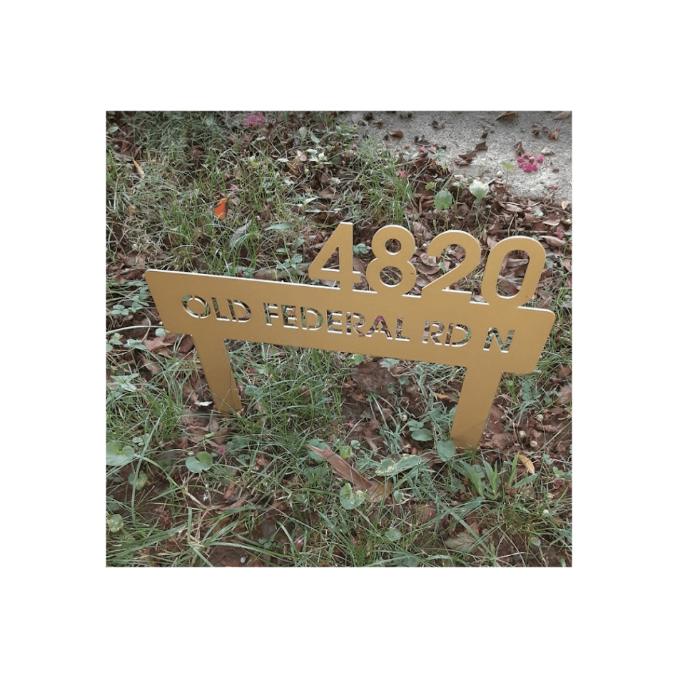 Address Yard Stake-advanced-metal-art.myshopify.com