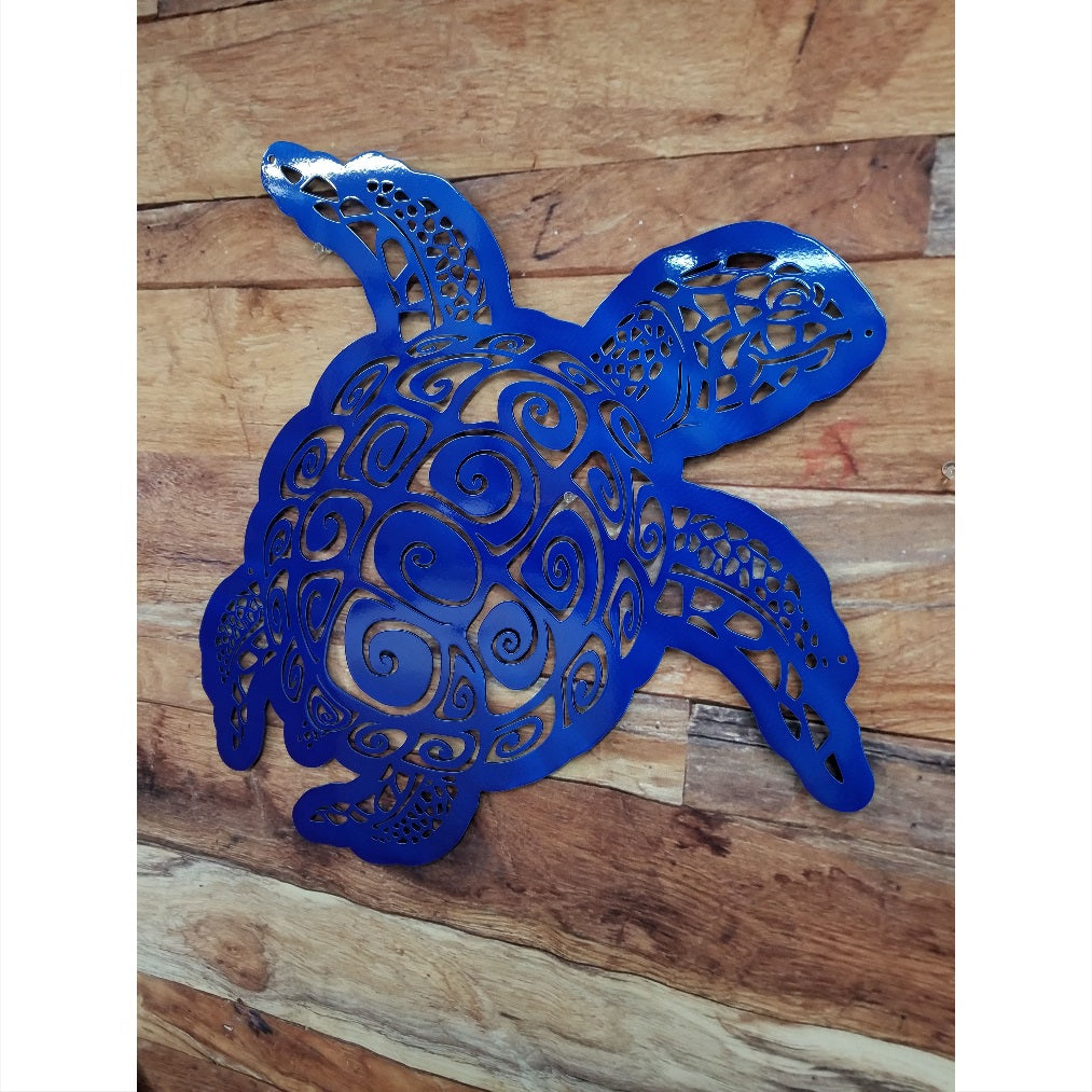 Tribal Sea Turtle-advanced-metal-art.myshopify.com