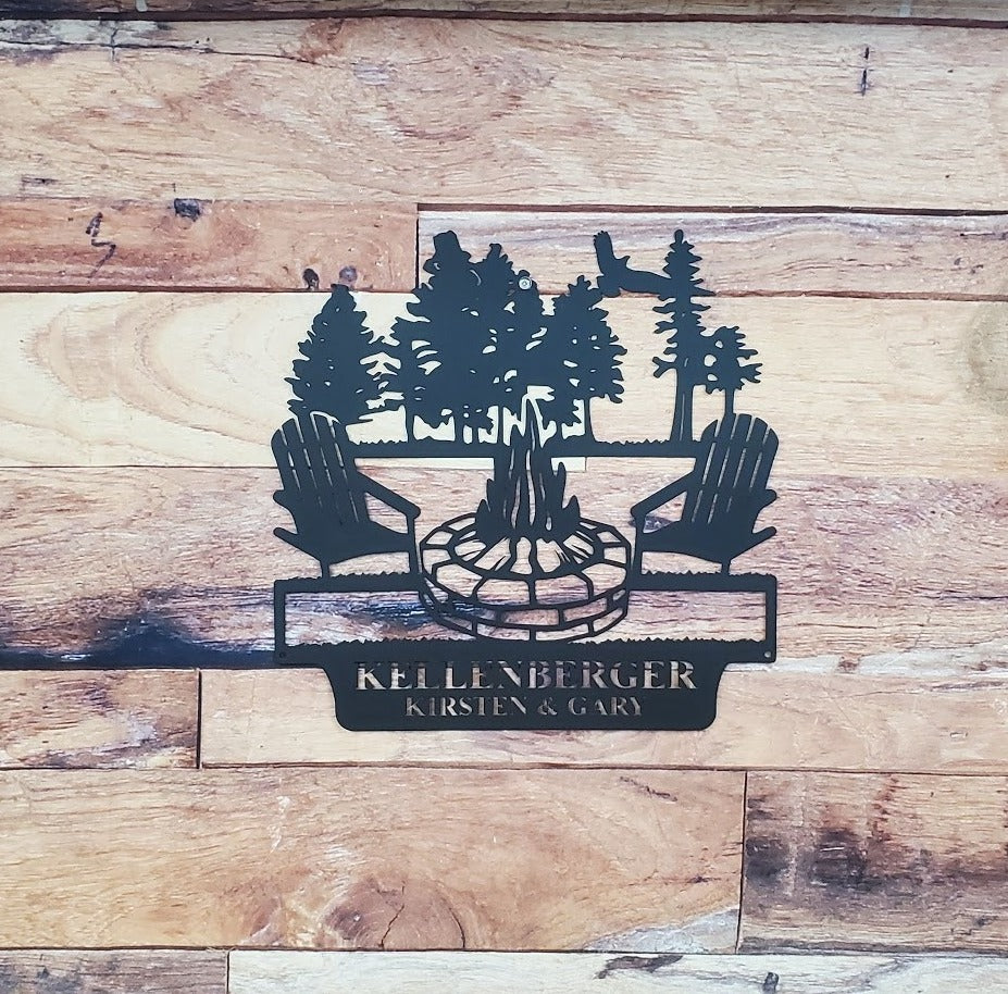 Campfire Scene-advanced-metal-art.myshopify.com