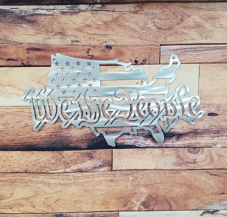 USA Map W/ We The People-advanced-metal-art.myshopify.com