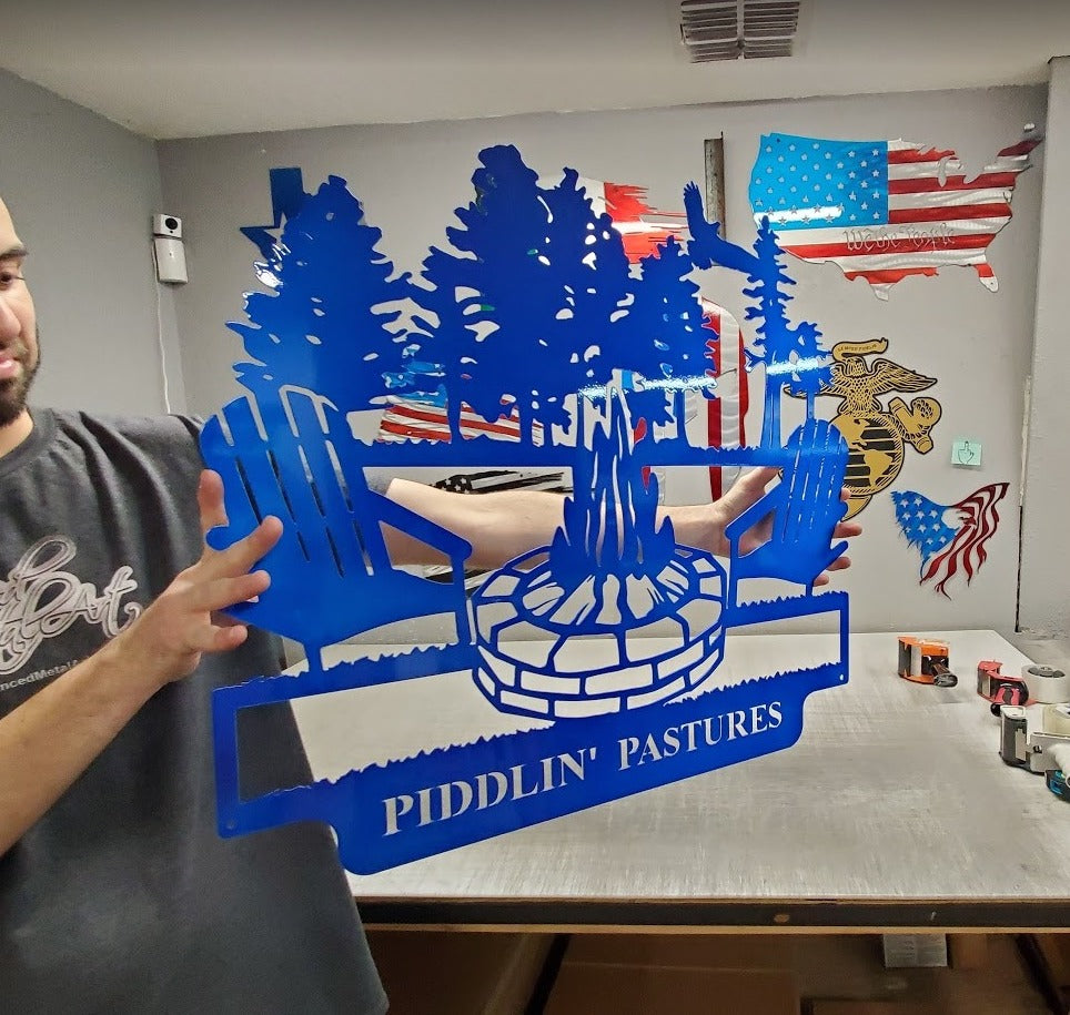 Campfire Scene-advanced-metal-art.myshopify.com